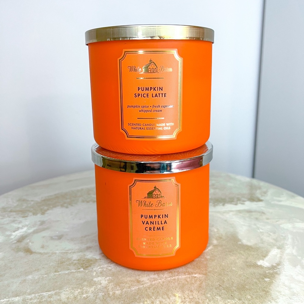Bath and Body Works pumpkin candles